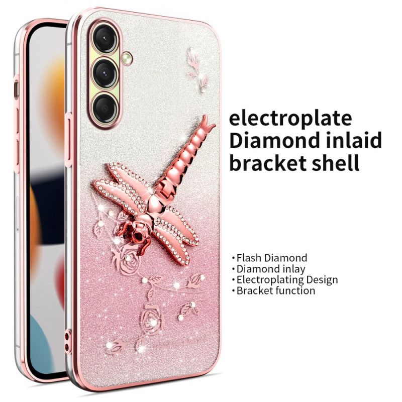 Etui Samsung Galaxy A17 4g / 5g Wieszak Na Pierścionki Kadem W Kształcie Ważki