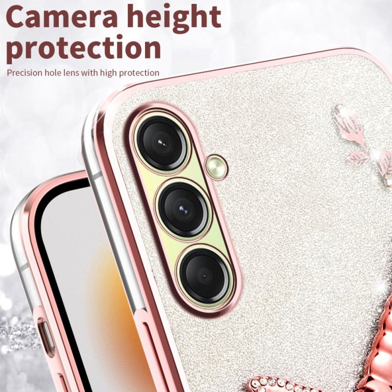 Etui Samsung Galaxy A17 4g / 5g Wieszak Na Pierścionki Kadem W Kształcie Ważki