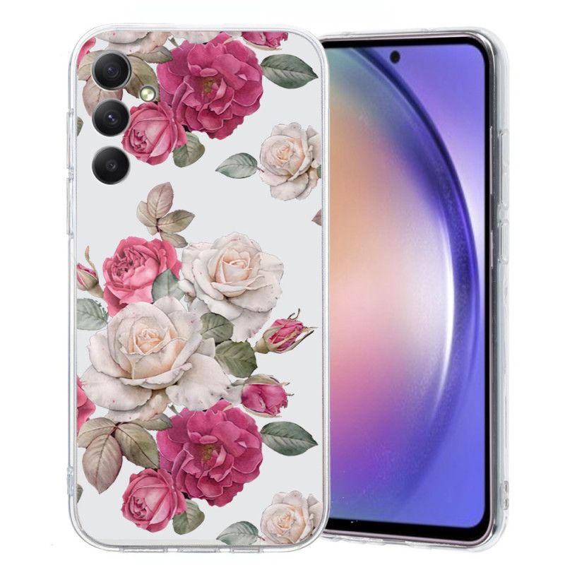 Etui Samsung Galaxy A17 4g / 5g Wzór Piwonii