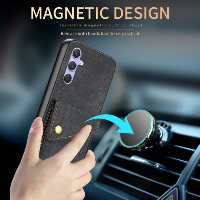 Futerały Samsung Galaxy A17 4g / 5g Etui Na Telefon Efekt Zamszu Z Uchwytem Na Karty I Smyczą