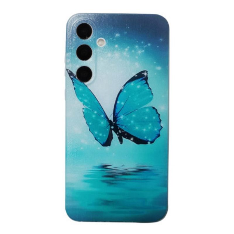 Futerały Samsung Galaxy A17 4g / 5g Etui Na Telefon Niebieski Motyl