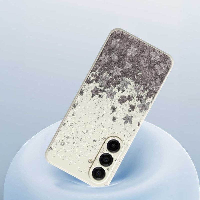 Futerały Samsung Galaxy A17 4g / 5g Etui Na Telefon Szare Kwiaty