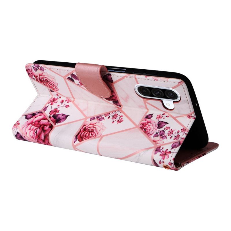 Pokrowce Samsung Galaxy A17 4g / 5g Marmurkowy Wzór Ze Smyczą