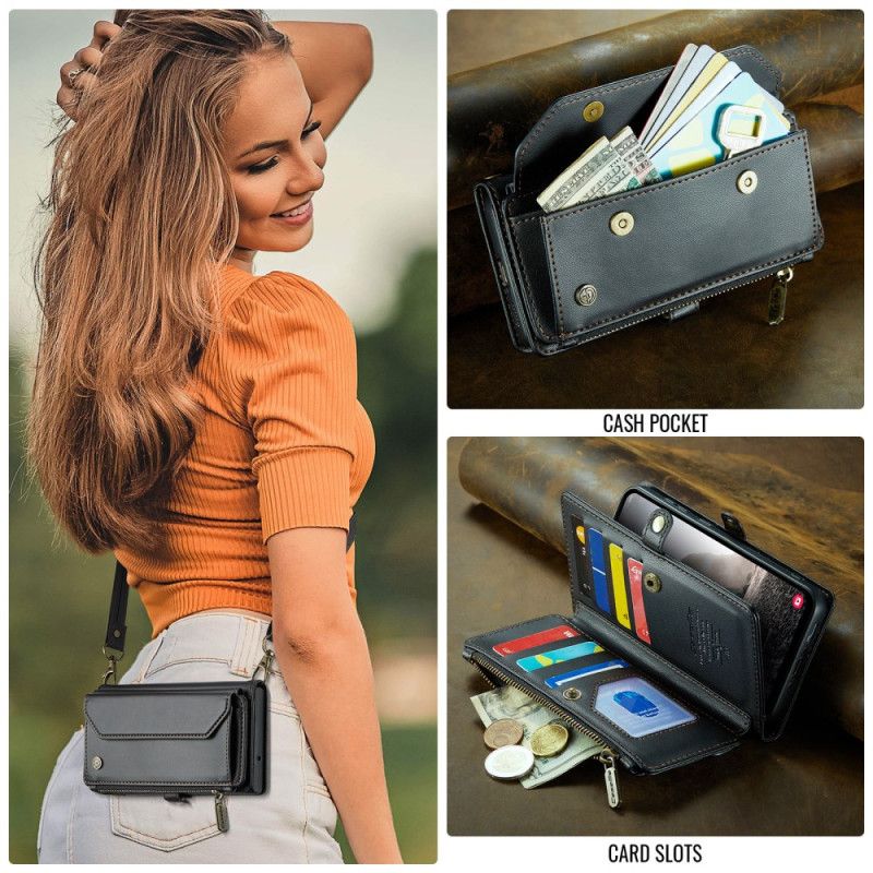 Skórzany Futerał Samsung Galaxy A17 4g / 5g Etui Na Telefon 10 Etui Na Karty Caseme