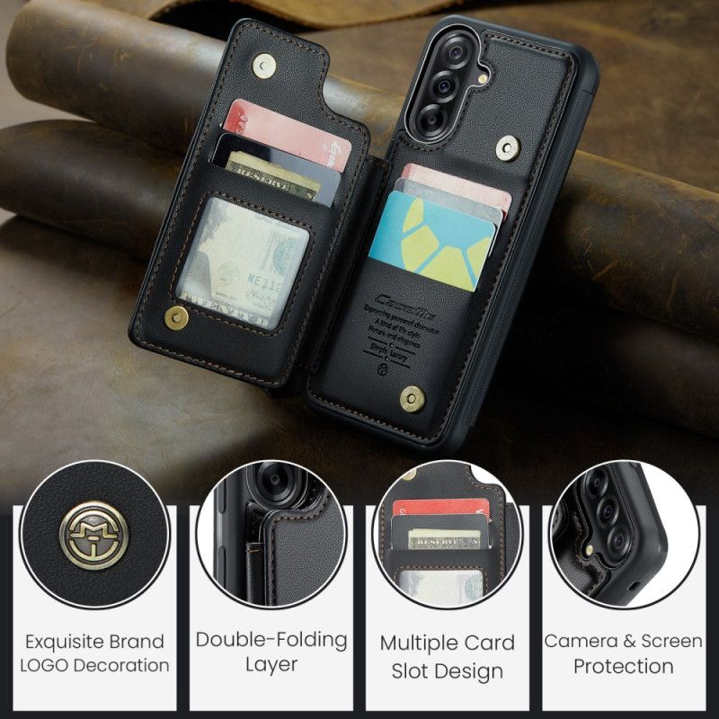 Skórzany Futerał Samsung Galaxy A17 4g / 5g Etui Na Telefon Etui Na Karty Rfid Caseme