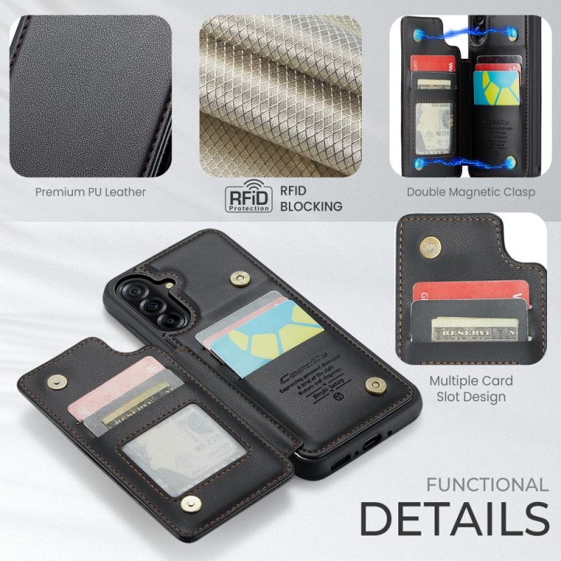 Skórzany Futerał Samsung Galaxy A17 4g / 5g Etui Na Telefon Etui Na Karty Rfid Caseme