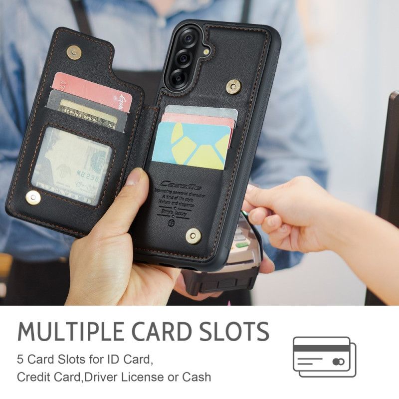 Skórzany Futerał Samsung Galaxy A17 4g / 5g Etui Na Telefon Etui Na Karty Rfid Caseme