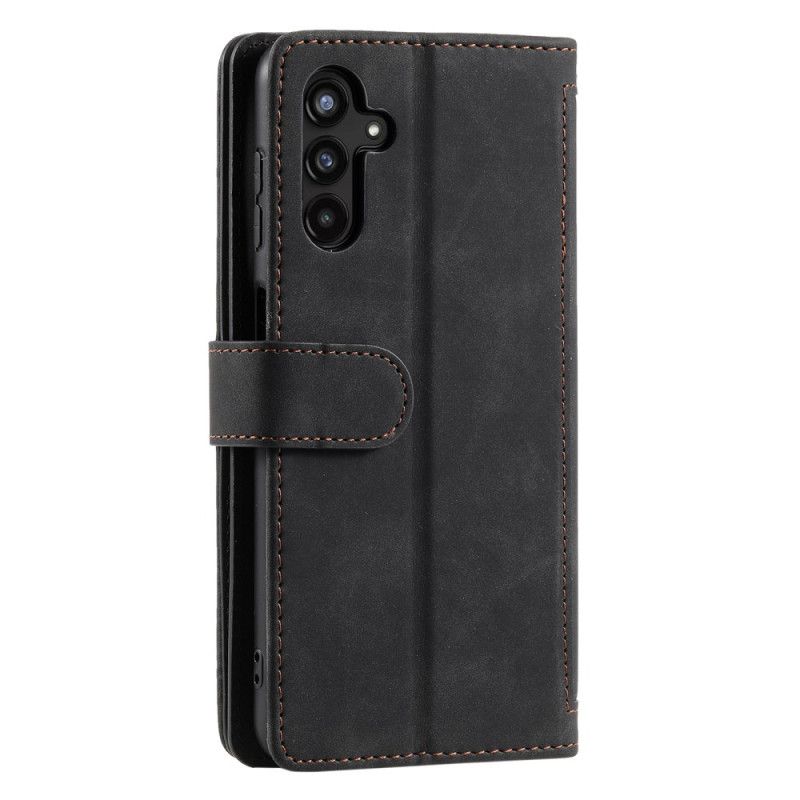 Skórzany Futerał Samsung Galaxy A17 4g / 5g Etui Na Telefon Portfel W Stylu Vintage Z 9 Przegródkami Na Karty