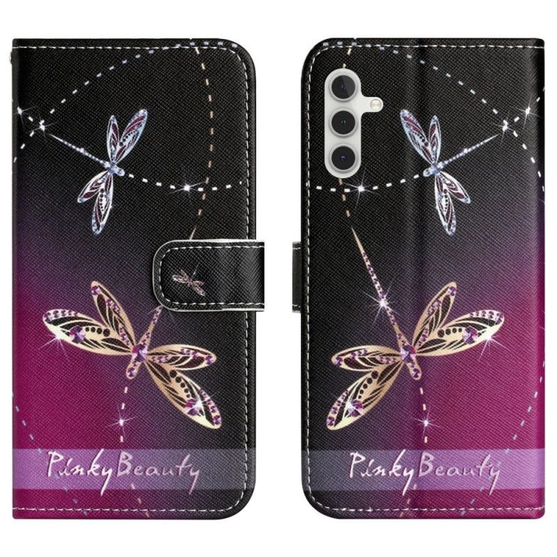 Skórzany Futerał Samsung Galaxy A17 4g / 5g Etui Na Telefon Ważki