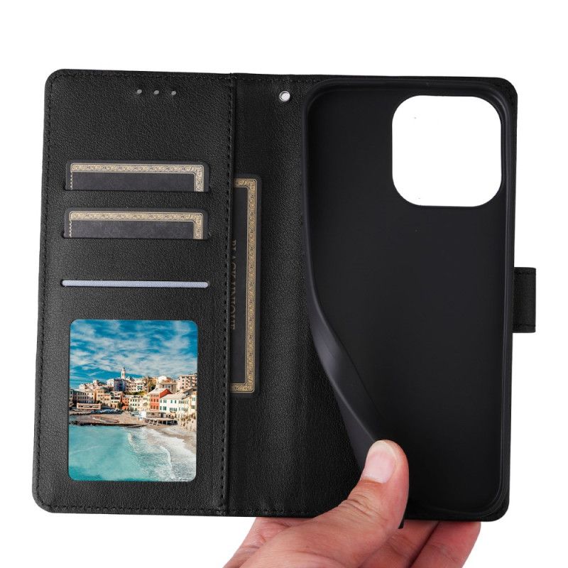 Etui Folio Do Realme Note 60 Gładki Efekt Skóry