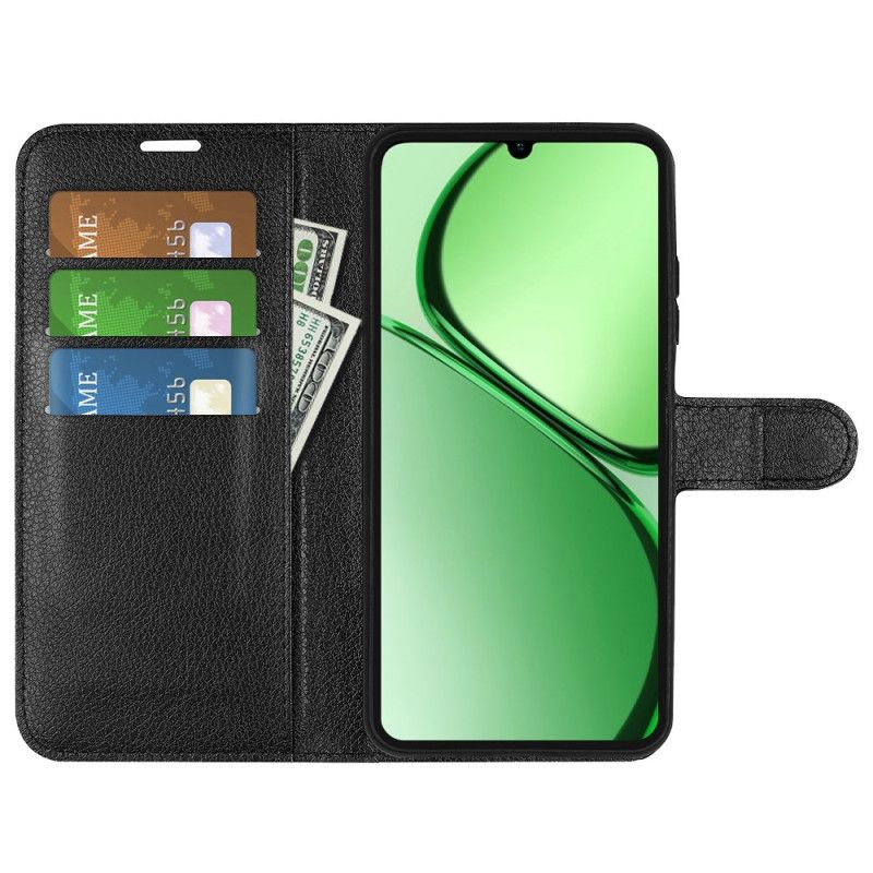 Skórzany Futerał Realme Note 60 Etui Na Telefon Klasyczna Sztuczna Skóra Liczi