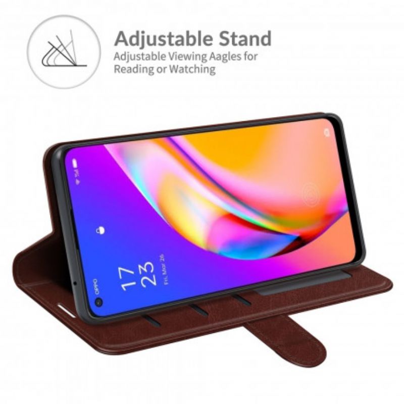 Etui Folio Oppo A94 5g Sztuczna Skóra Ultra