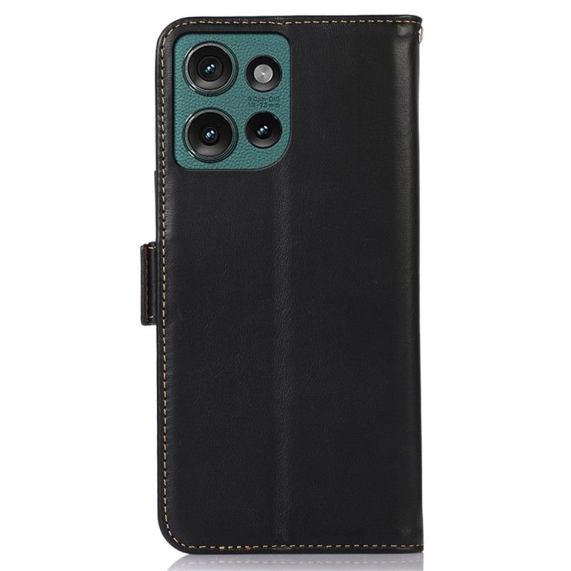 Etui Folio Do Motorola Edge 50 Neo Skórzana Ochrona Rfid