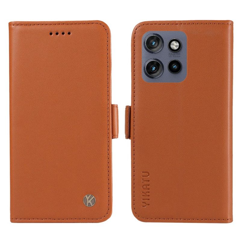 Skórzany Futerał Motorola Edge 50 Neo Etui Na Telefon Vintage Ykatu