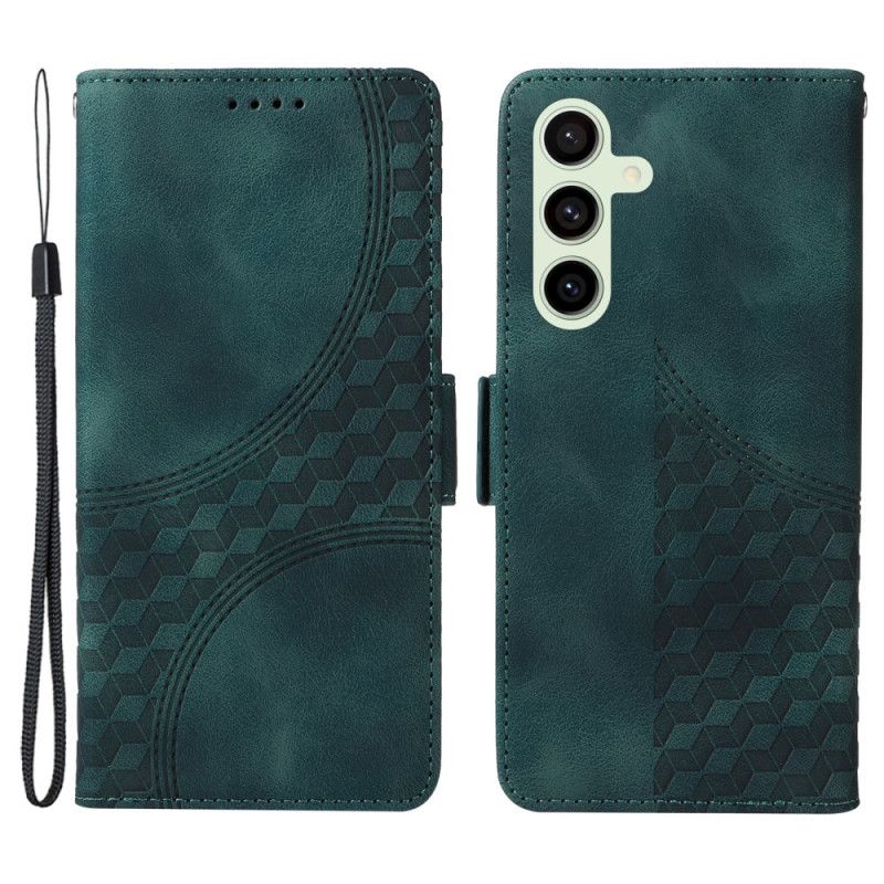 Etui Folio Samsung Galaxy S24 Fe Gwiezdne Diamenty