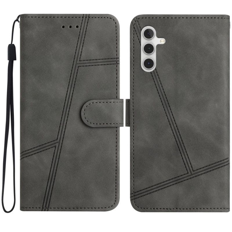 Etui Folio Samsung Galaxy S24 Fe Liny I Ciągnięcia Etui Ochronne