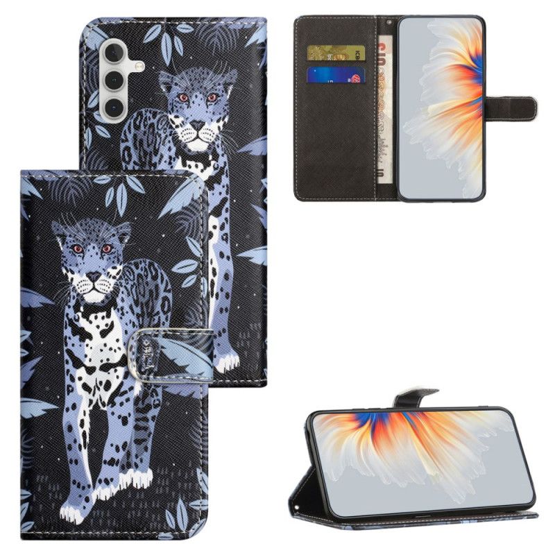 Etui Folio Samsung Galaxy S24 Fe Pasek W Panterkę