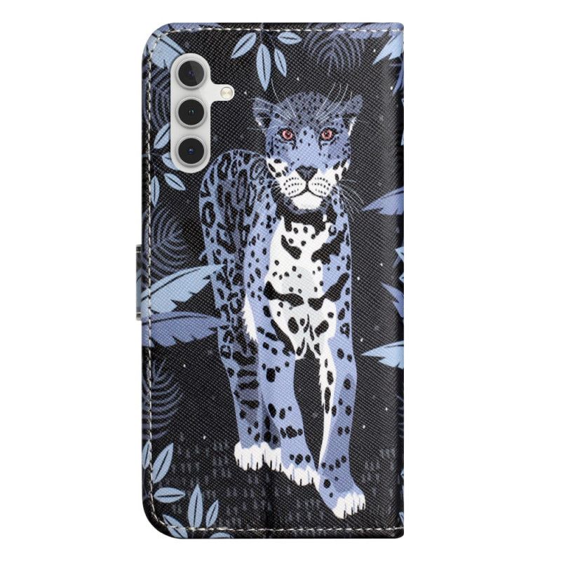 Etui Folio Samsung Galaxy S24 Fe Pasek W Panterkę