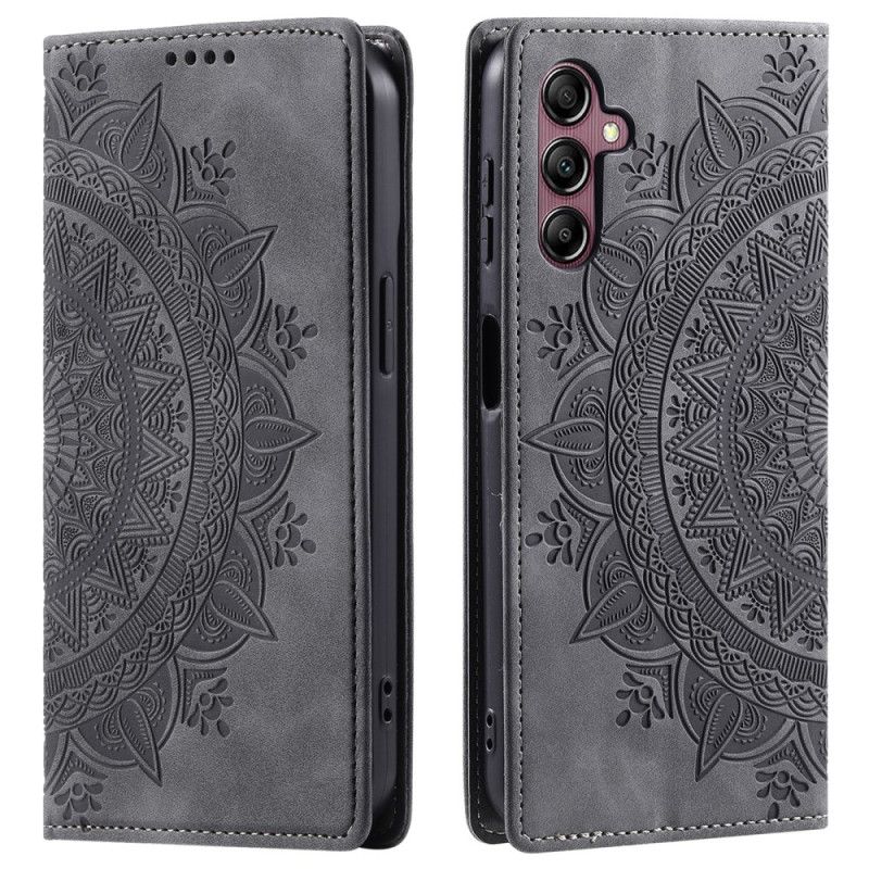 Flip Kotelot Samsung Galaxy S24 Fe Etui Na Telefon Efekt Zamszu Mandali