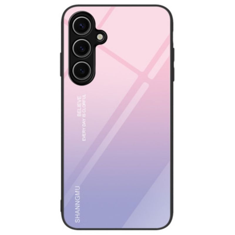 Futerały Samsung Galaxy S24 Fe Etui Na Telefon Szkło Hartowane Gradalny Różowy Fioletowy