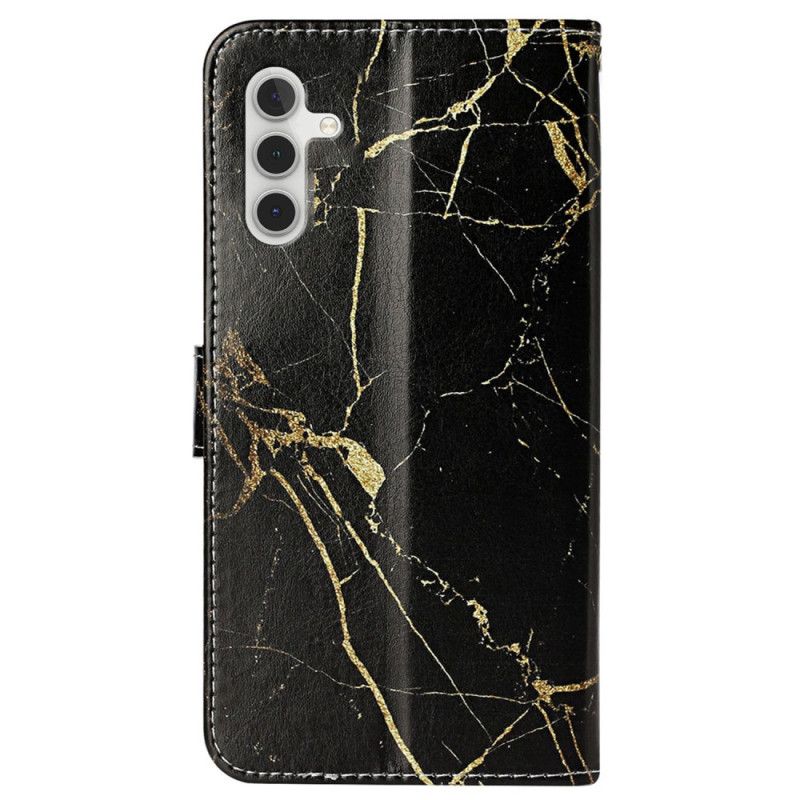 Obudowa Samsung Galaxy S24 Fe Etui Na Telefon Złoty I CZarny Marmur