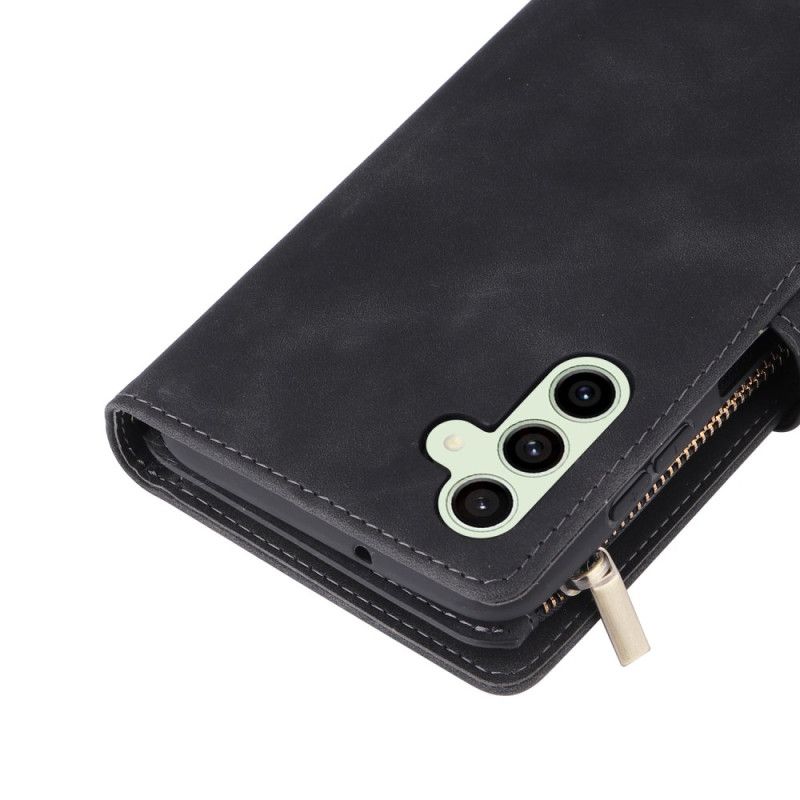 Skórzany Futerał Samsung Galaxy S24 Fe Etui Na Telefon Designerski Portfel Skórzany