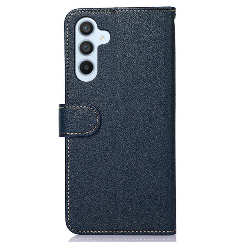 Skórzany Futerał Samsung Galaxy S24 Fe Etui Na Telefon Dwukolorowy Khazneh