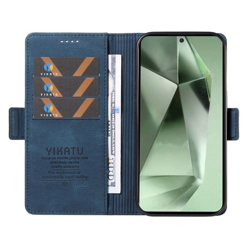 Skórzany Futerał Samsung Galaxy S24 Fe Etui Na Telefon Efekt Zamszu Yikatu