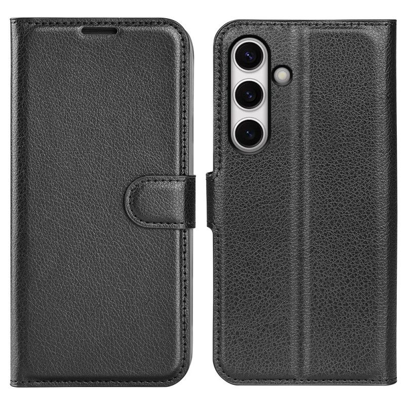 Skórzany Futerał Samsung Galaxy S24 Fe Etui Na Telefon Sztuczna Skóra Liczi