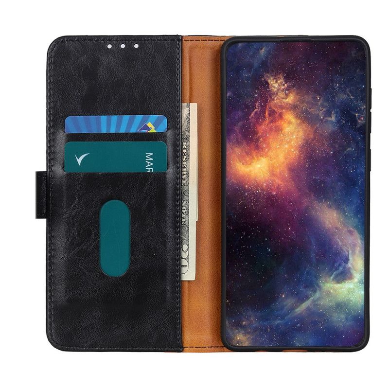 Etui Folio OnePlus 8 Pro Czarny Elegancja Skórzana Khazneh Etui Ochronne