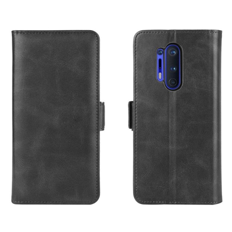 Etui Folio OnePlus 8 Pro Czerwony Czarny Podwójna Klapa