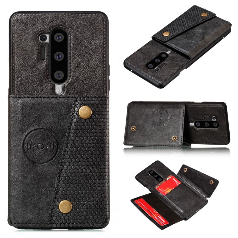 Etui OnePlus 8 Pro Czarny Portfel Zatrzaskowy Etui Ochronne