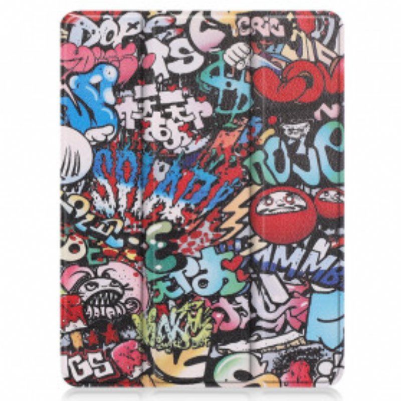 Etui Na Telefon do iPad Pro 12.9" (2022) Uchwyt Na Długopis Graffiti