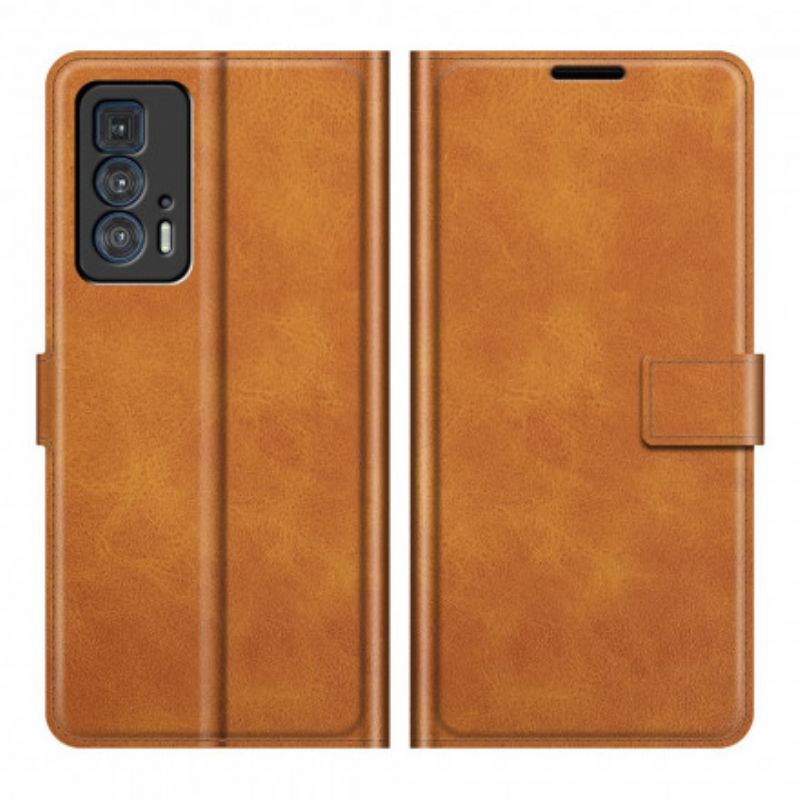Etui Folio Do Motorola Edge 20 Pro Slim Ekstremalny Efekt Skóry