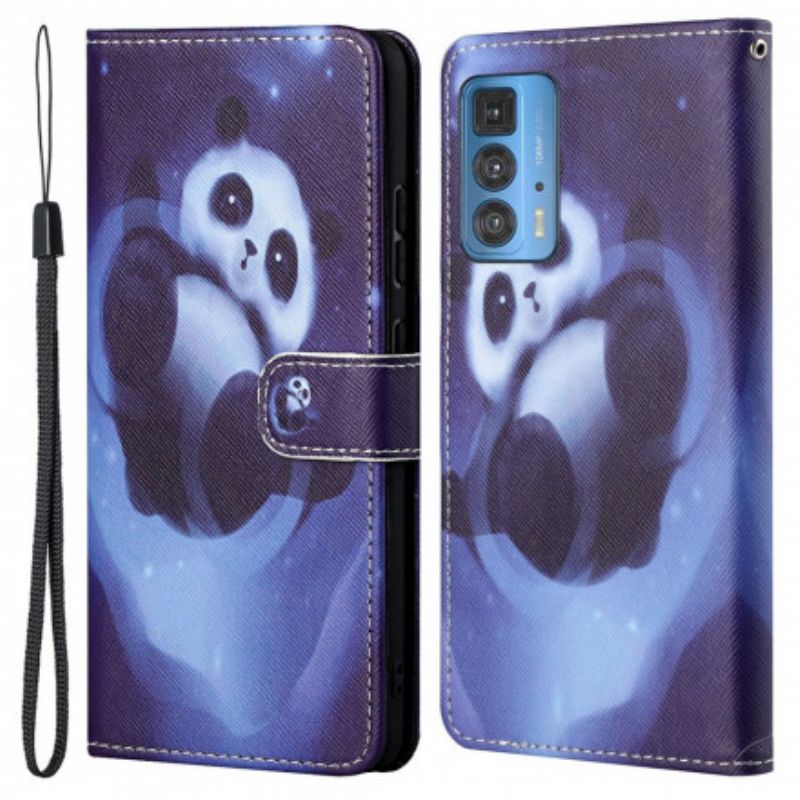 Pokrowce Motorola Edge 20 Pro Panda Space Strappy