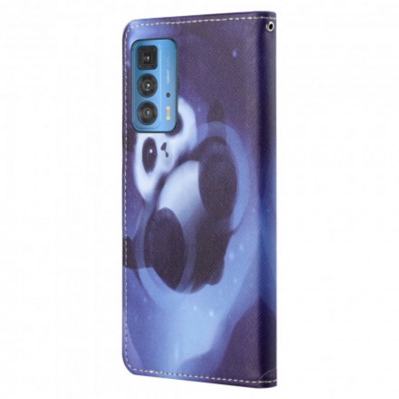 Pokrowce Motorola Edge 20 Pro Panda Space Strappy