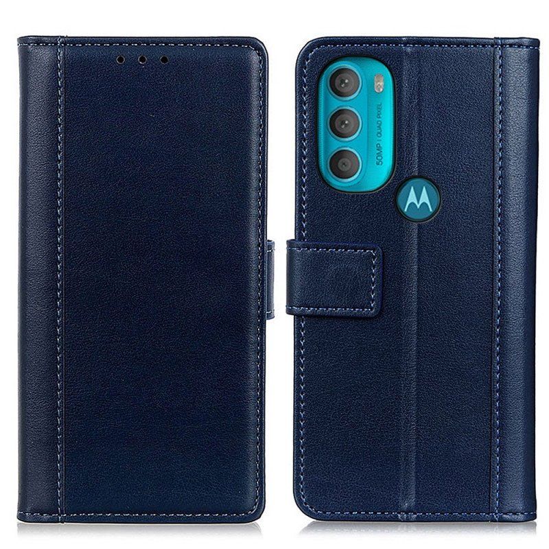 Etui Folio do Moto G71 5G Wersja Kolorowa Z Efektem Skóry