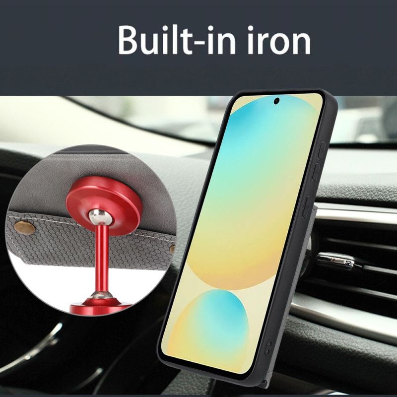 Etui Do Xiaomi 15 Efekt Skóry Z Uchwytem Na Karty I Podstawką