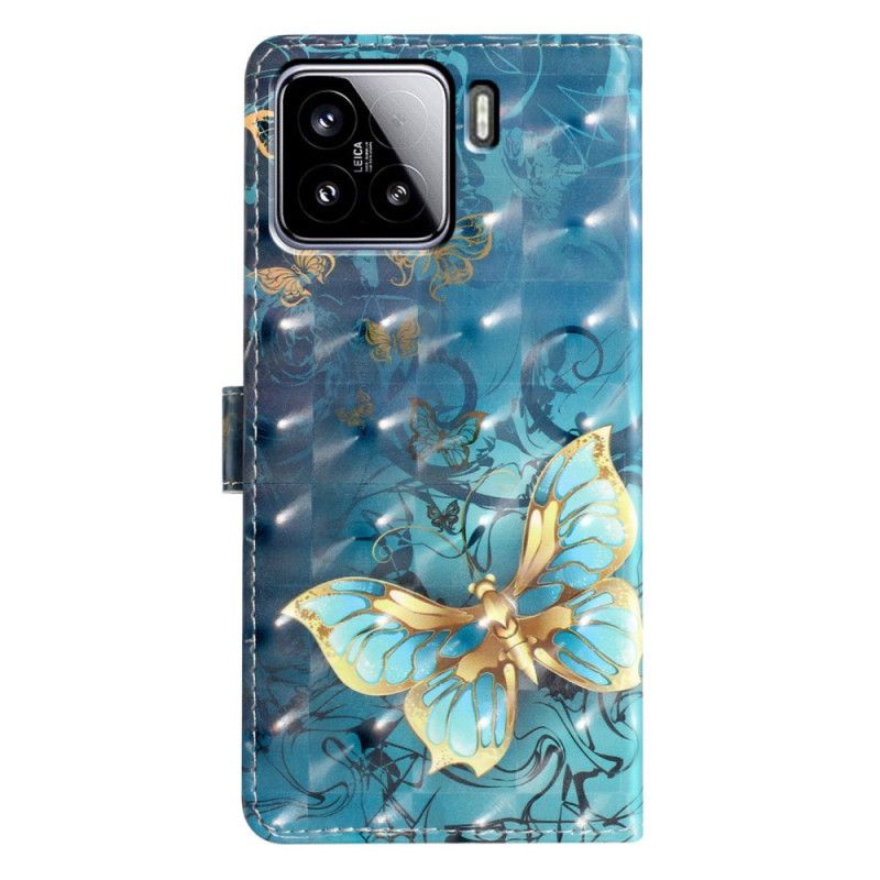 Etui Folio Do Xiaomi 15 Motyle 3d
