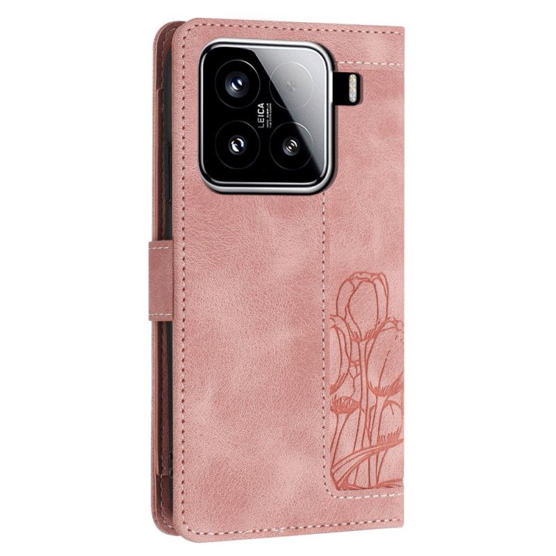 Etui Folio Do Xiaomi 15 Pasek Z Dmuchawcami