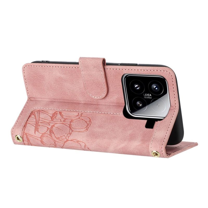 Etui Folio Do Xiaomi 15 Pasek Z Dmuchawcami