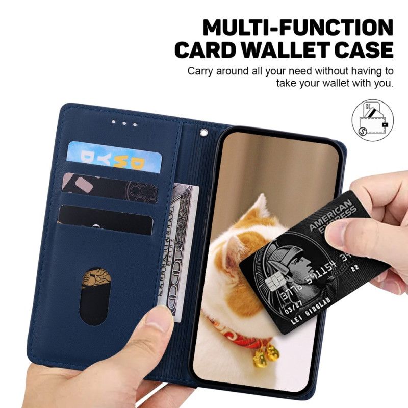 Etui Folio Do Xiaomi 15 Pasek Z Motywem Kota