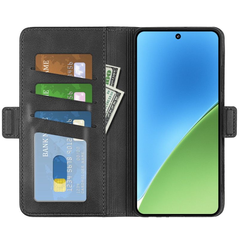 Etui Folio Do Xiaomi 15 Podwójne Zapięcie
