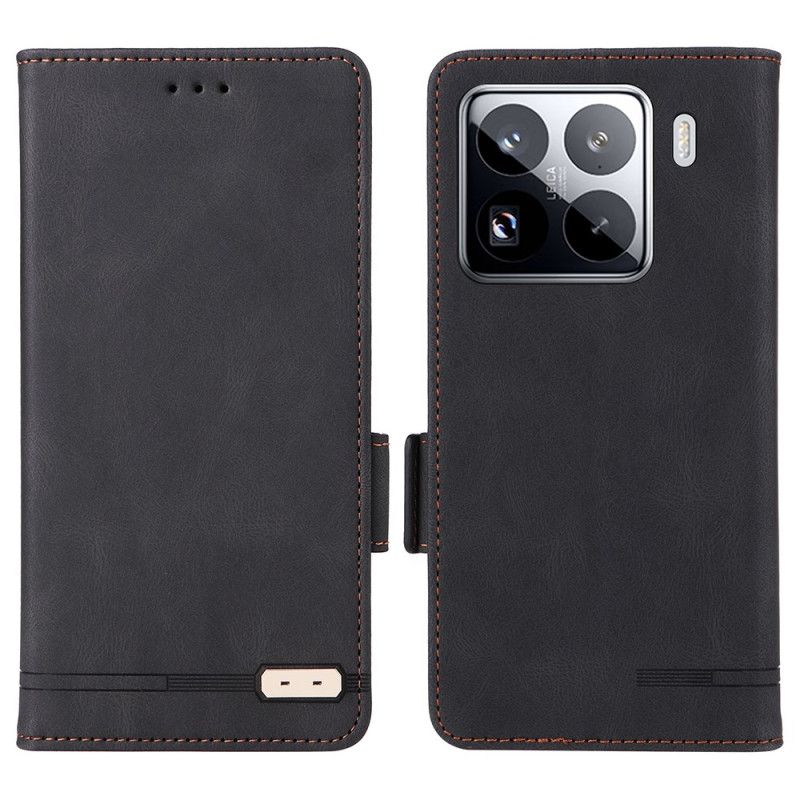 Etui Folio Do Xiaomi 15 Portfel Z Metalicznym Zdobieniem