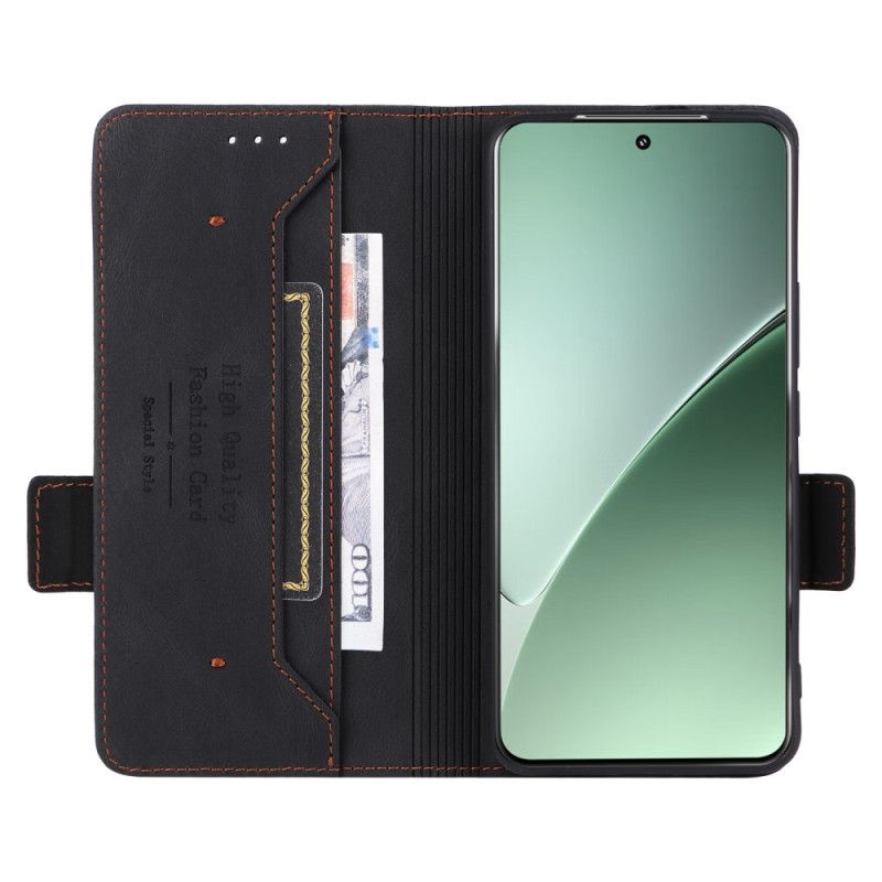 Etui Folio Do Xiaomi 15 Portfel Z Metalicznym Zdobieniem
