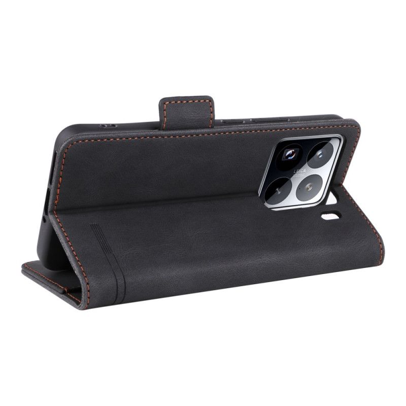 Etui Folio Do Xiaomi 15 Portfel Z Metalicznym Zdobieniem