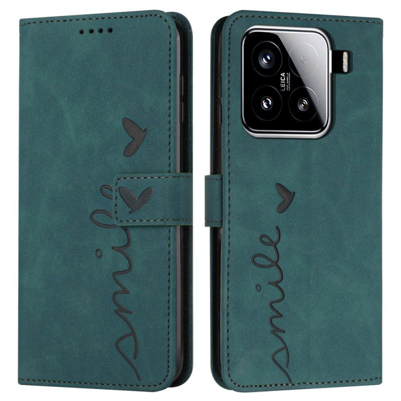 Etui Folio Do Xiaomi 15 Uśmiech