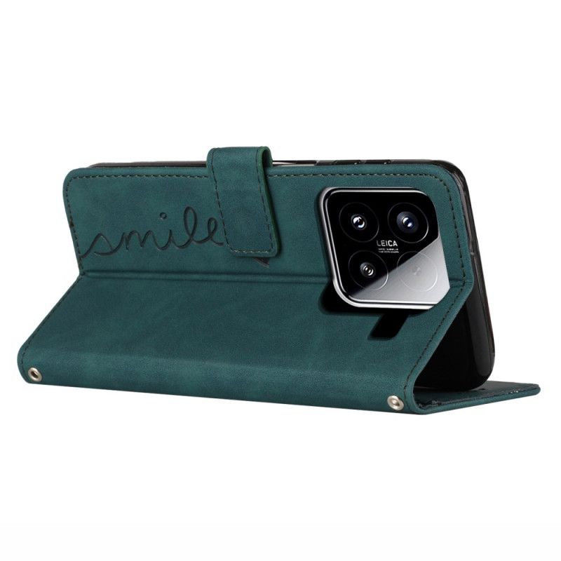 Etui Folio Do Xiaomi 15 Uśmiech