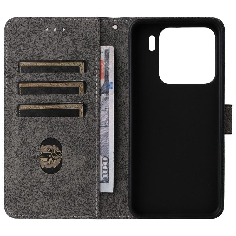 Etui Folio Xiaomi 15 Efekt Zamszu Z Ochroną Rfid Etui Ochronne