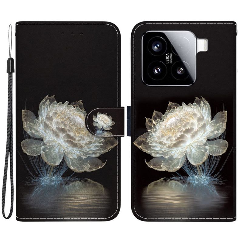 Etui Folio Xiaomi 15 Kryształowa Piwonia Etui Ochronne